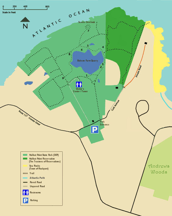 Halibut Point Trail Map